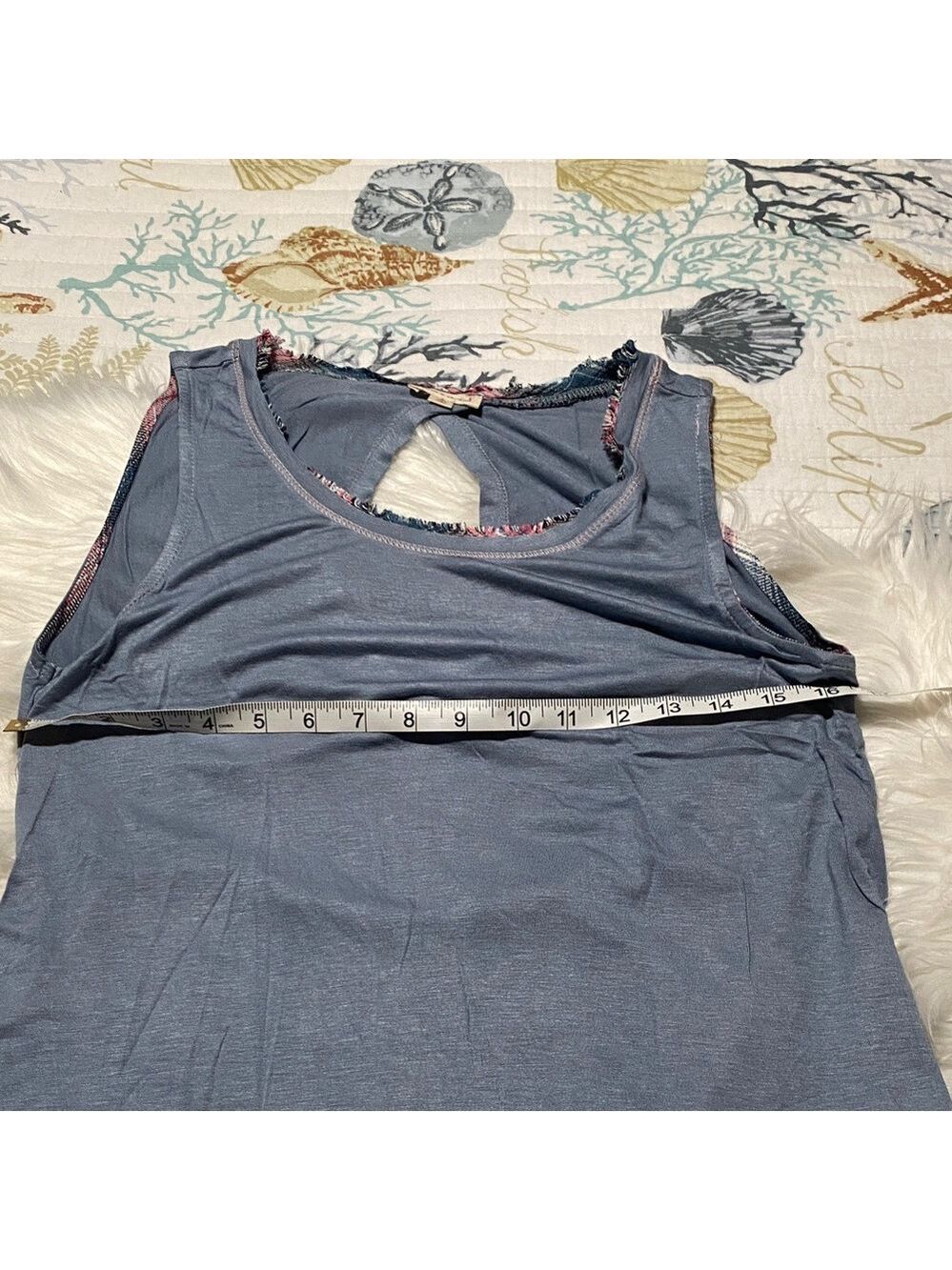 Hem & Thread blue Tank Top - Picture 6 of 7